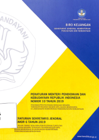 Image of Peraturan Menteri Pendidikan dan Kebudayaan Republik Indonesia Nomor 10 Tahun 2019