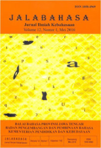 Image of Jalabahasa Jurnal Ilmiah Kebahasaan